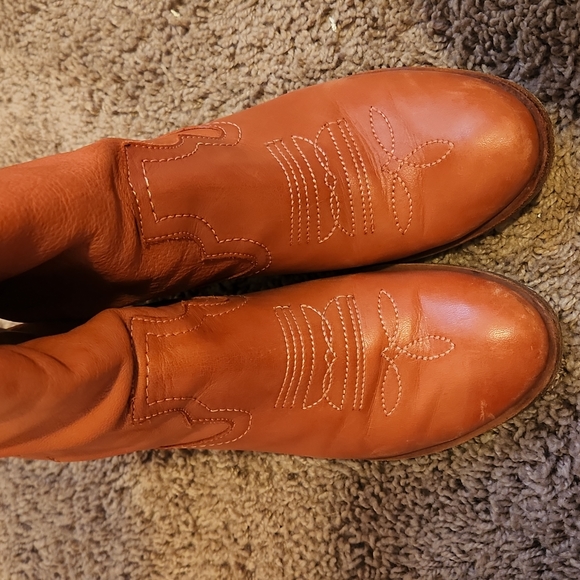 Chineese Laundry Pink Leather Western Boots - Picture 4 of 6